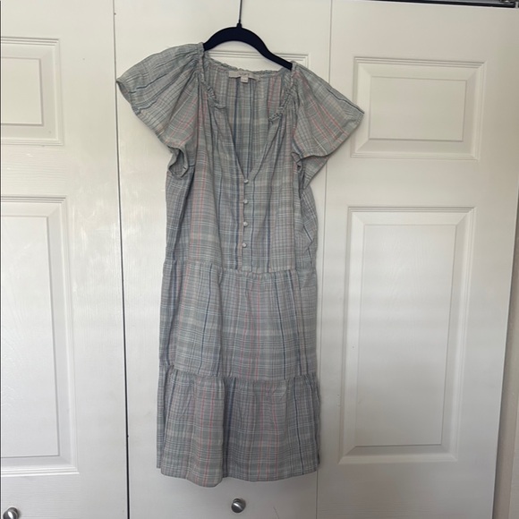 LOFT Striped Casual Cotton Dress size M - Picture 2 of 10